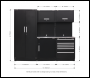 Sealey APMSCOMBO1SS Premier™ Storage System with Stainless Worktop 2.48m