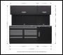Sealey APMSCOMBO4SS Premier 2.3m Storage System - Stainless Worktop