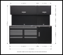 Sealey APMSCOMBO4SS Premier™ Storage System with Stainless Worktop 2.33m