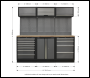 Sealey APMSSTACK07W Superline PRO® Storage System with Wood Worktop 2.04m