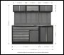 Sealey APMSSTACK11SS Superline PRO® Storage System with Stainless Steel Worktop 2.04m