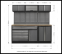 Sealey APMSSTACK11W Superline PRO® Storage System with Pressed Wood Worktop 2.04m