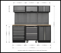 Sealey APMSSTACK12W Superline PRO® Storage System with Pressed Wood Worktop 2.04m
