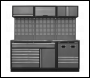 Sealey APMSSTACK14SS Superline PRO® Modular Storage System Combo with Stainless Steel Worktop
