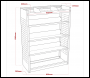 Sealey APMSV02 Superline PRO® Modular Slanted Shelf Van Storage Unit 925mm