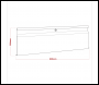 Sealey APMSV03 Superline PRO® Modular Lockable Storage Door 845mm