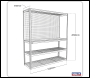 Sealey APMWB1 Heavy-Duty Modular Workbench with Racking & Pegboard 300kg Capacity Per Level