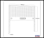 Sealey APMWB60PB Superline PRO® Modular Pegboard Back Panel with Power Bar 1500mm