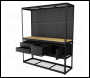 Sealey APMWBCOMBO1 Heavy-Duty Modular Workbench & Racking Kit with 3 Storage Units