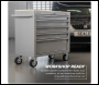 Sealey APMWS1G American PRO® Mobile Workstation with Wooden Worktop 5 Drawer - Grey