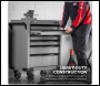 Sealey APMWS2 Superline PRO® Rollcab 6 Drawer with Vice Base - Grey/Black