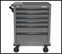 Sealey APMWS2 Superline PRO® Rollcab 6 Drawer with Vice Base - Grey/Black