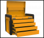 Sealey APPD4O 4-Drawer Push-to-Open Topchest with Ball-Bearing Slides - Orange