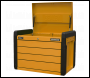 Sealey APPD4O 4-Drawer Push-to-Open Topchest with Ball-Bearing Slides - Orange