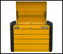 Sealey APPD4O 4-Drawer Push-to-Open Topchest with Ball-Bearing Slides - Orange