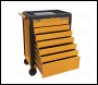 Sealey APPD7O Superline PRO® Push-To-Open Rollcab 7 Drawer - Orange