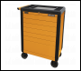 Sealey APPD7O Rollcab 7 Drawer Push-To-Open - Orange