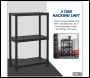 Sealey APPR3 Plastic Racking Unit with 3 Shelves 25kg Capacity Per Level