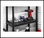 Sealey APPR3 Plastic Racking Unit with 3 Shelves 25kg Capacity Per Level