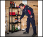Sealey APPR4 Plastic Racking Unit with 4 Shelves 25kg Capacity Per Level