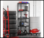Sealey APPR5 Plastic Racking Unit with 5 Shelves 25kg Capacity Per Level