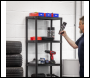 Sealey APPR5 Plastic Racking Unit with 5 Shelves 25kg Capacity Per Level