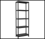 Sealey APPR5 Plastic Racking Unit with 5 Shelves 25kg Capacity Per Level