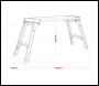 Sealey APS2E Folding Platform 2-Tread Aluminium - EN 131-4