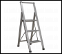 Sealey APSL3 Aluminium Professional Folding Step Ladder 3-Step 150kg Capacity