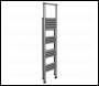 Sealey APSL4 Aluminium Professional Folding Step Ladder 4-Step 150kg Capacity