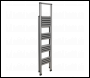 Sealey APSL4 Aluminium Professional Folding Step Ladder 4-Step 150kg Capacity - EN 1483