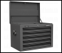 Sealey APSTACKTGR Superline PRO® Topchest, Mid-Box Tool Chest & Rollcab Combination 14 Drawer - Grey