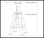 Sealey AS10 Premier Axle Stands (Pair) 10 Tonne Capacity per Stand