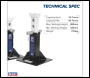 Sealey AS20 Premier Axle Stands (Pair) 20 Tonne Capacity per Stand