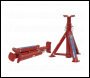 Sealey AS2000F Folding Type Axle Stands (Pair) 2 Tonne Capacity per Stand