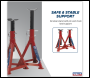 Sealey AS2500 Premier Axle Stands (Pair) 2.5 Tonne Capacity per Stand