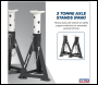 Sealey AS3 Premier Axle Stands (Pair) 3 Tonne Capacity per Stand - White