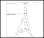 Sealey AS3000 Premier Axle Stands (Pair) 2.5 Tonne Capacity per Stand Medium Height