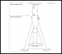 Sealey AS3Y Premier Axle Stands (Pair) 3 Tonne Capacity per Stand - Yellow