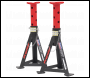 Sealey AS3R Premier Axle Stands (Pair) 3 Tonne Capacity per Stand - Red