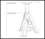 Sealey AS5000 Axle Stands (Pair) 5 Tonne Capacity per Stand