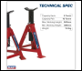 Sealey AS5000 Axle Stands (Pair) 5 Tonne Capacity per Stand