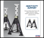 Sealey AS6 Premier Axle Stands (Pair) 6 Tonne Capacity per Stand - White