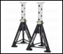 Sealey AS6 Premier Axle Stands (Pair) 6 Tonne Capacity per Stand - White