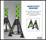 Sealey AS6G Premier Axle Stands (Pair) 6 Tonne Capacity per Stand - Green