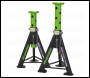 Sealey AS6G Premier Axle Stands (Pair) 6 Tonne Capacity per Stand - Green