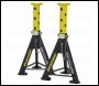Sealey AS6Y Premier Axle Stands (Pair) 6 Tonne Capacity per Stand - Yellow