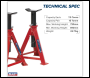 Sealey AS7500 Axle Stands (Pair) 7.5 Tonne Capacity per Stand