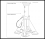 Sealey AS7S Premier Short Axle Stands (Pair) 7 Tonne Capacity per Stand