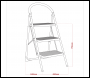 Sealey ASL23 3-Tread Step Stool 150kg Capacity - EN 14183